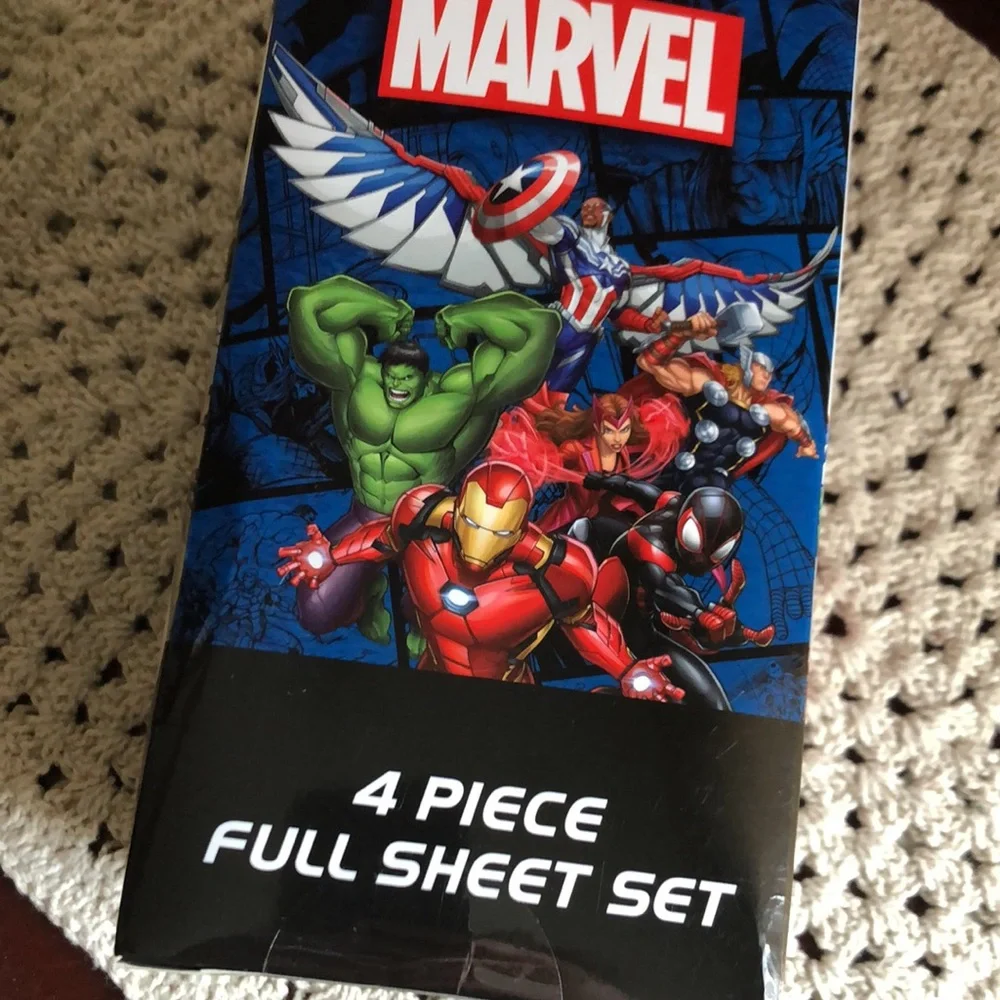 Marvel SUPERHERO Bed Sheet Set - FULL